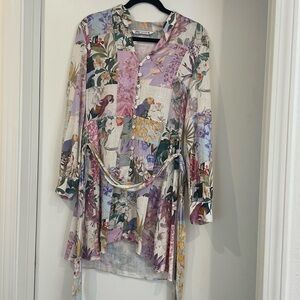 Zara Long Sleeve Print Dress